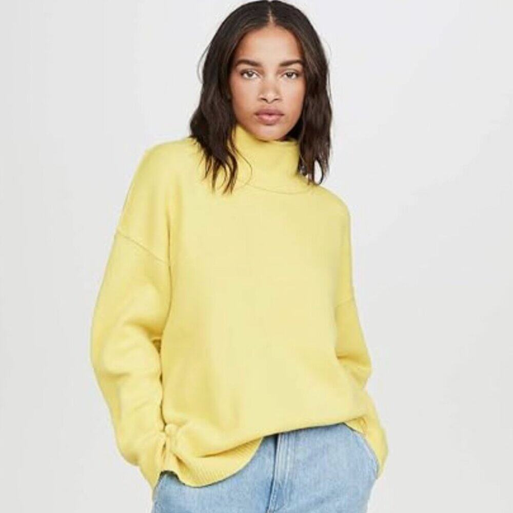 Free People Afterglow Oversized Mockneck Sweater Size XS